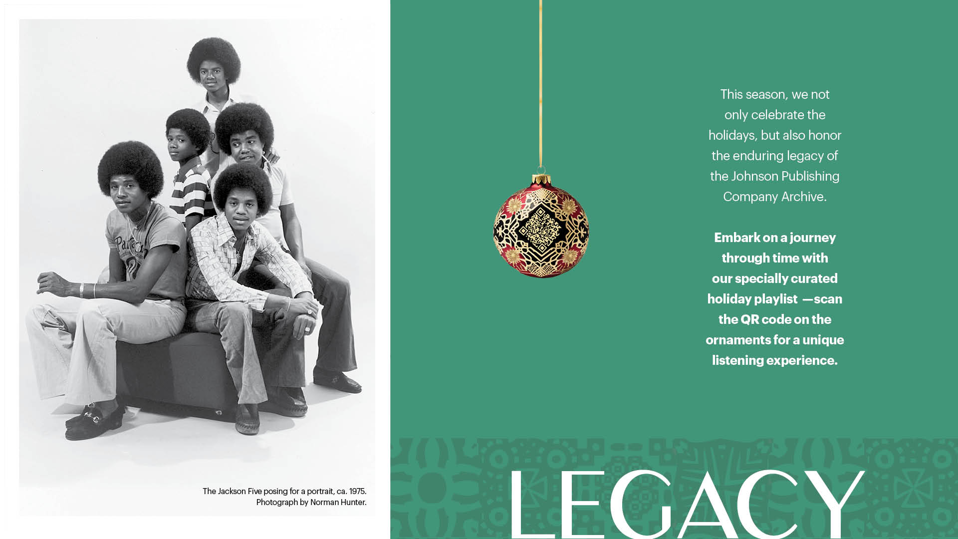 Johnson Publishing Company Archive Holiday Card Animation Screen